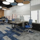Workstations, B Chrome Doble Credenza