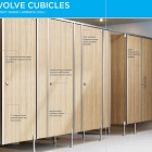 CUBICLES & TOILET PARTITION SYSTEMS, Evolve Cubicles