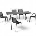 Magis , Magis Baguette Table with Magis Paso Doble Chairs Outdoor
